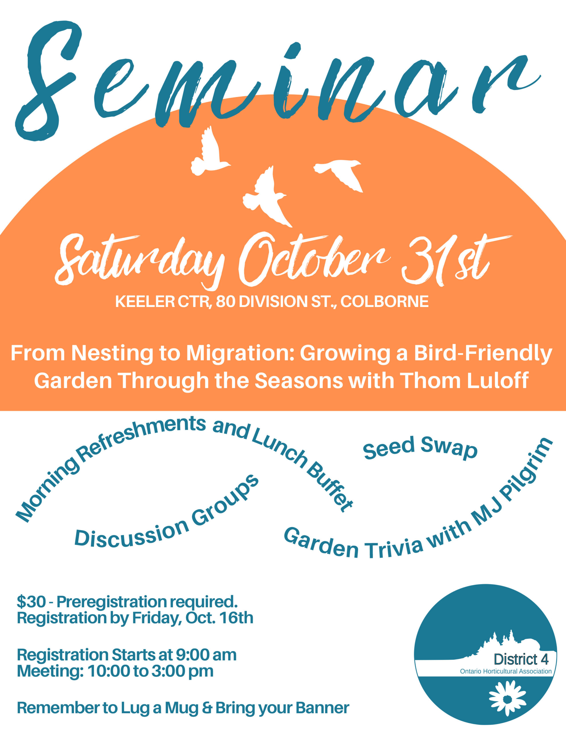 District 4 Fall Seminar Poster